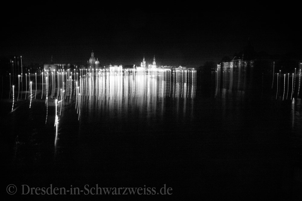 Dresden skyline bei Nacht